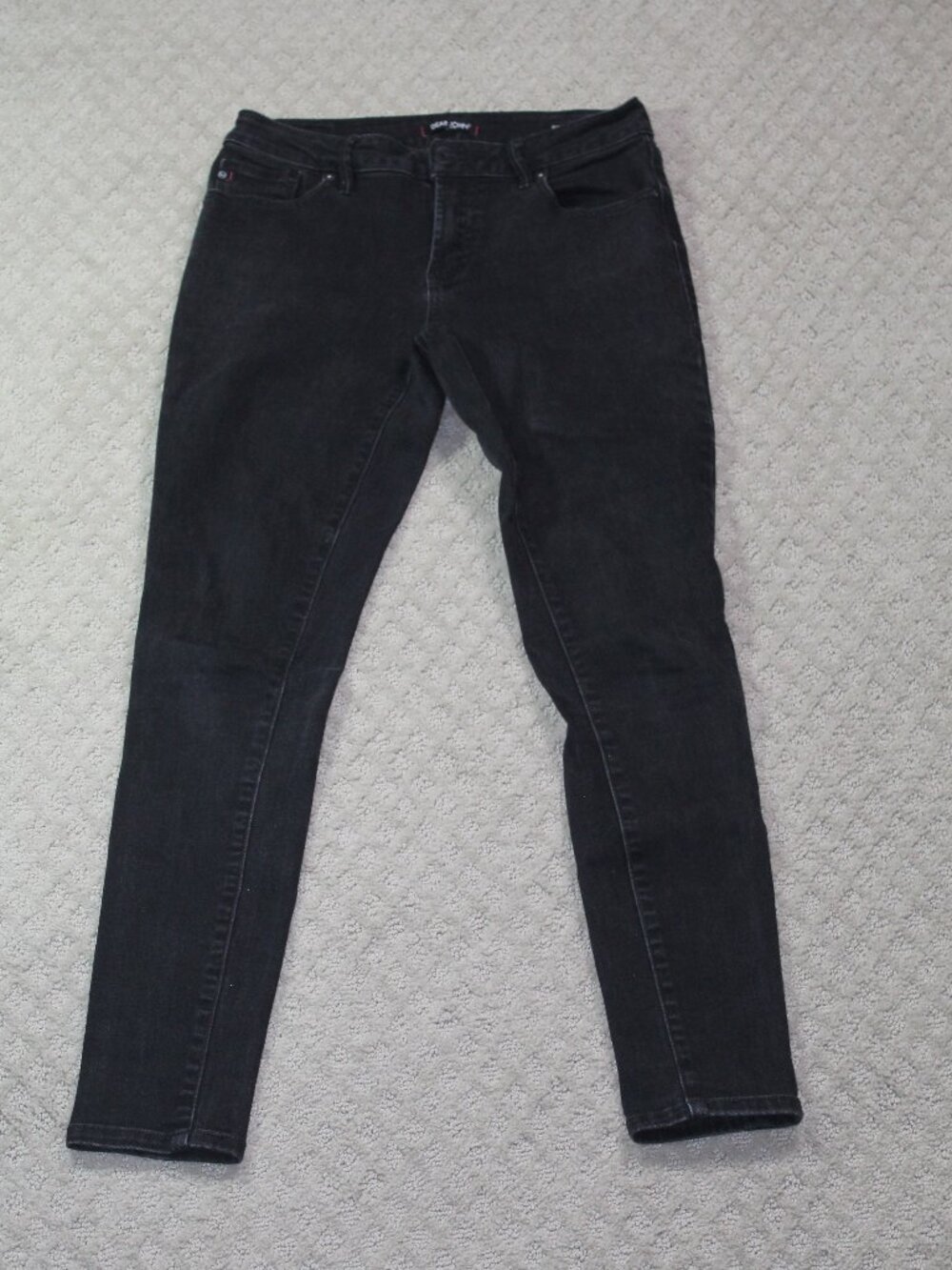 Dear John 26 Womens Jeans Black Gisele High Waisted Skinny Dark Wash Pockets